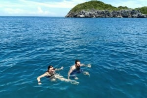 Cruzeiro de dia inteiro em Ang Thong com pôr do sol no barco Red Baron