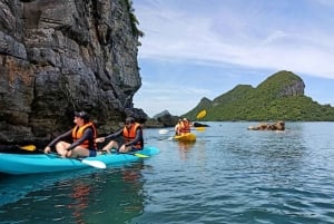 Cruzeiro de dia inteiro em Ang Thong com pôr do sol no barco Red Baron