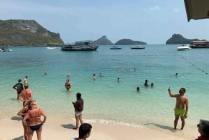 Cruzeiro de dia inteiro em Ang Thong com pôr do sol no barco Red Baron