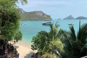 Cruzeiro de dia inteiro em Ang Thong com pôr do sol no barco Red Baron