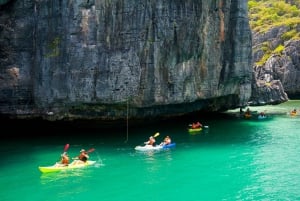 Ang Thong: Excursión de día completo en kayak y con tubo por el Parque Marino