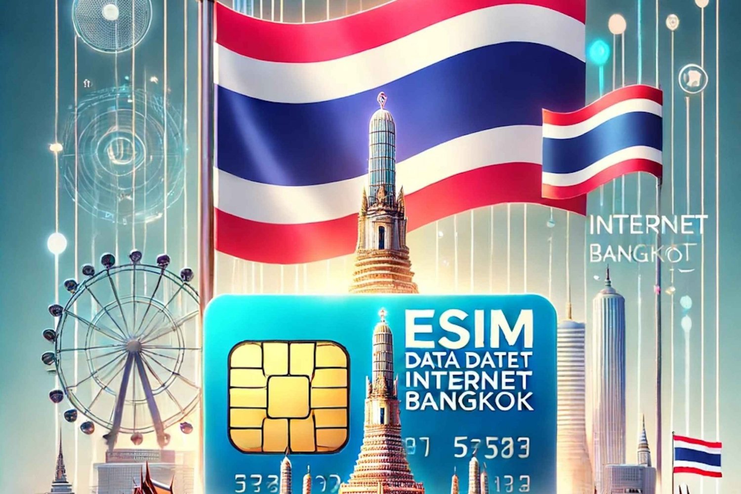 Bangkok: Thailand eSIM Internet Data Plan for 4G/5G