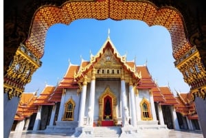 Bangkok : Principales attractions et visite guidée du marché flottant
