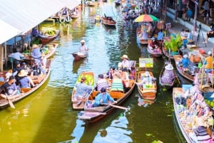 Bangkok: Tour guidato delle attrazioni principali e del mercato galleggiante