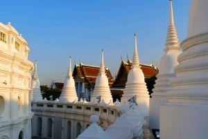 Bangkok: Topattraktioner og guidet tur til det flydende marked