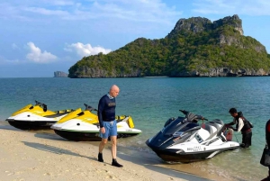 From Koh Samui: 3/4 Hours Jet Ski Tour with Snorkel & Beach