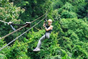 Ko Samui: Tree Bridge Jungle Zipline en Waterval Avontuur