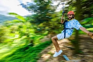 Ko Samui: Tree Bridge Jungle Zipline en Waterval Avontuur