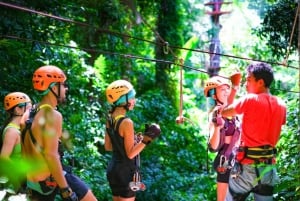 Ko Samui: Tree Bridge Jungle Zipline en Waterval Avontuur