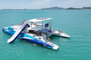 Koh Phangan: día completo en un catamarán de lujo