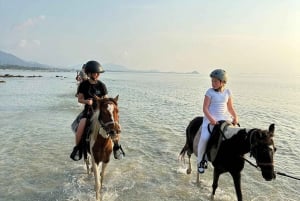 Passeios a cavalo e trilhas na praia em Koh Samui