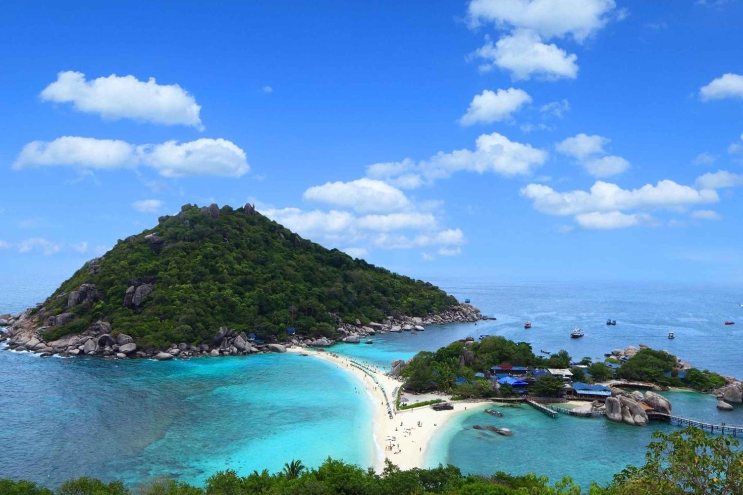 Koh Samui: Koh Tao and Koh Nang Yuan Speedboat Join Tour
