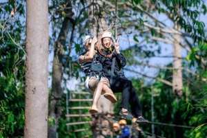 Koh Samui: Samui Zipline avontuur en ophaalservice vanaf je hotel