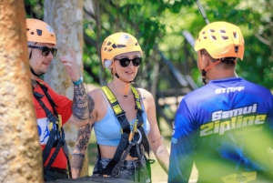 Koh Samui: Samui Zipline avontuur en ophaalservice vanaf je hotel