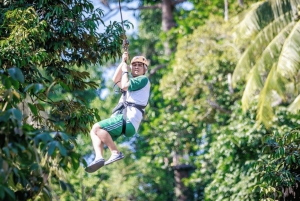 Koh Samui: Samui Zipline avontuur en ophaalservice vanaf je hotel