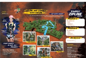 Koh Samui: Samui Zipline avontuur en ophaalservice vanaf je hotel