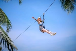 Koh Samui: Samui Zipline adventure and hotel pick up service