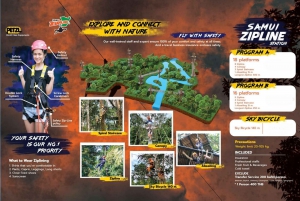 Koh Samui: Samui Zipline adventure and hotel pick up service