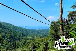Koh Samui : aventure en tyrolienne avec transfert depuis l'hôtel