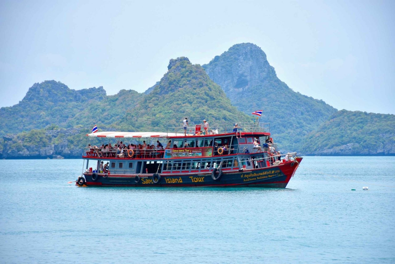 Samui: Angthong Marine Park Boat Tour w/ Transfer and Meals