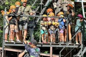 Samui Zipline FLY & Fun Tree Bridge Jungle Cafe & Waterfall