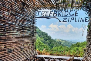 Samui Zipline FLY & Fun Tree Bridge Jungle Cafe & Waterfall