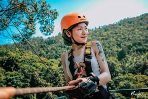 Samui Zipline FLY & Fun Tree Bridge Jungle Cafe & Waterfall