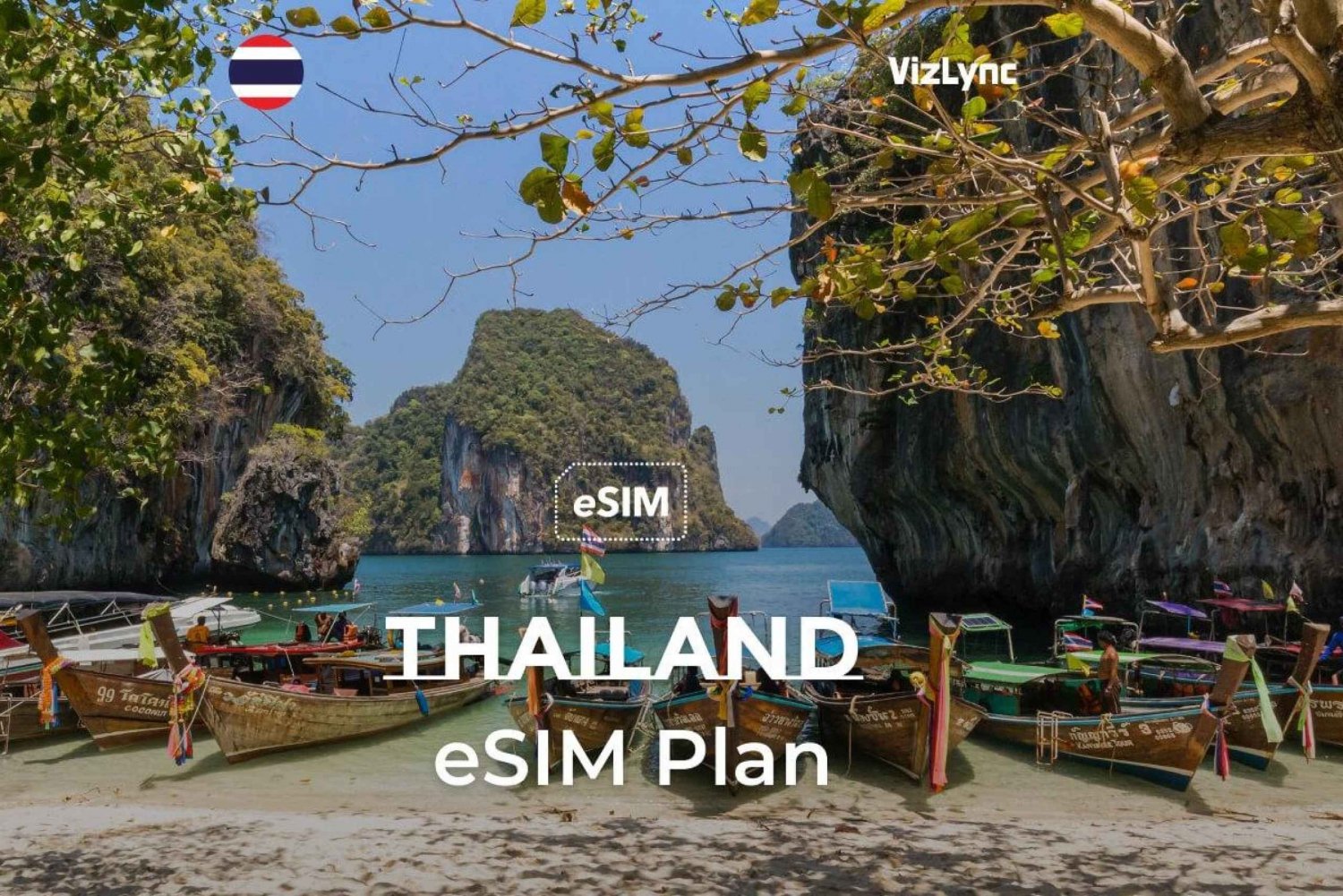 Thailand eSIM-plan for 8 dager med 15 GB høyhastighetsdata