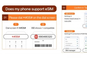 Tailândia eSIM com dados e voz 5G/4G ilimitados