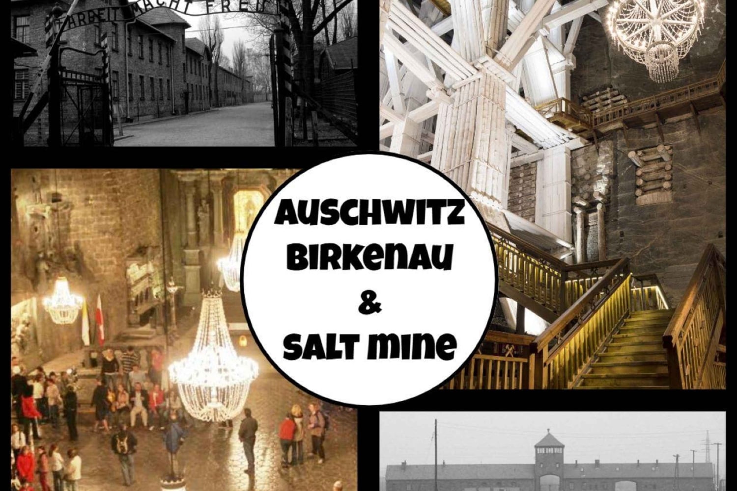 Auschwitz-Birkenau i Kopalnia Soli w jeden dzień z Krakowa