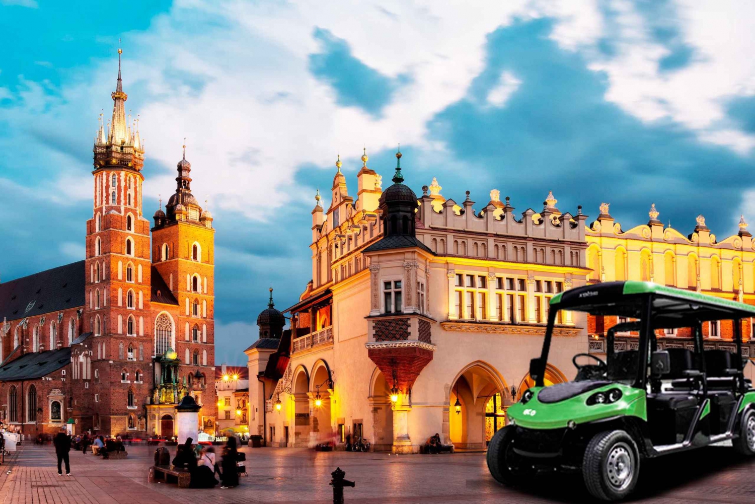 Bästa valet: Krakow stadsrundtur med golfbil