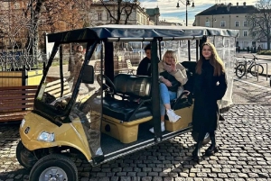 Visite de la ville de Cracovie en voiture de golf. Déjeuner gratuit !