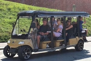 Tour de ville de Cracovie en voiture de golf et croisière sur la Vistule.