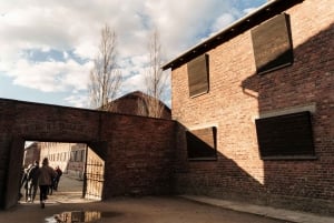 Krakovasta: Auschwitz-Birkenaun opastettu kierros noudolla