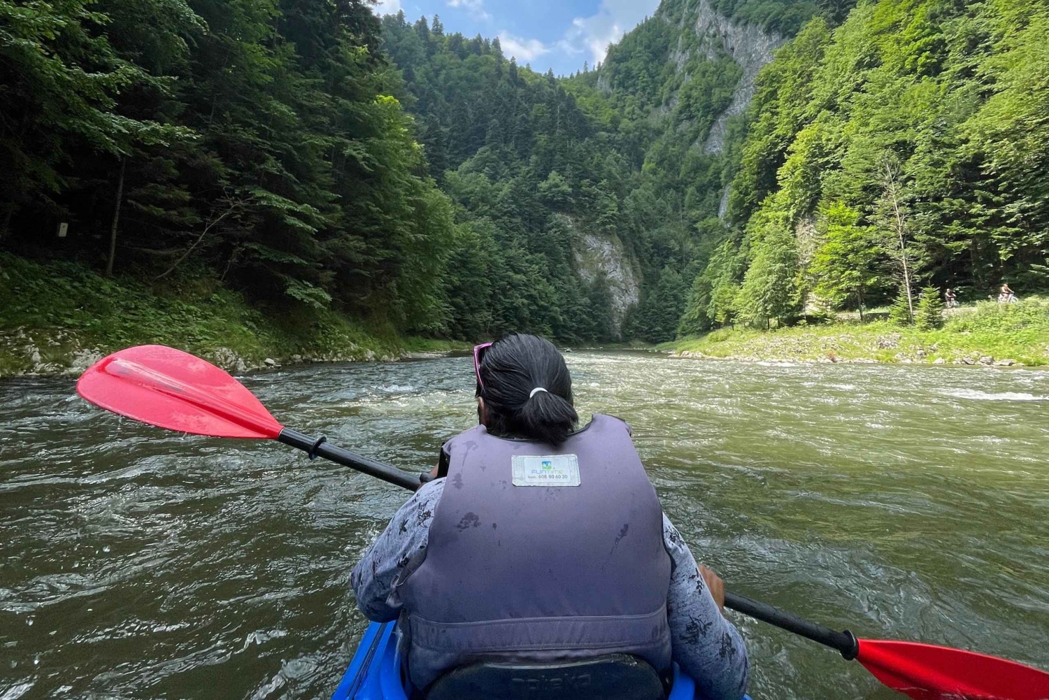 Depuis Cracovie : Excursion guidée d'une journée en kayak sur la rivière Dunajec