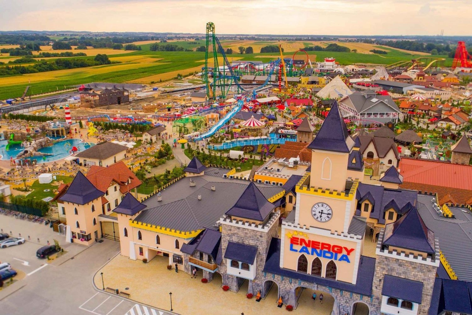 From Krakow: Energylandia Amusement Park (transfer + ticket)