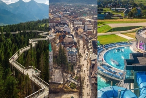 From Krakow: Slovakia Treetop Walk, Zakopane & Thermal Baths