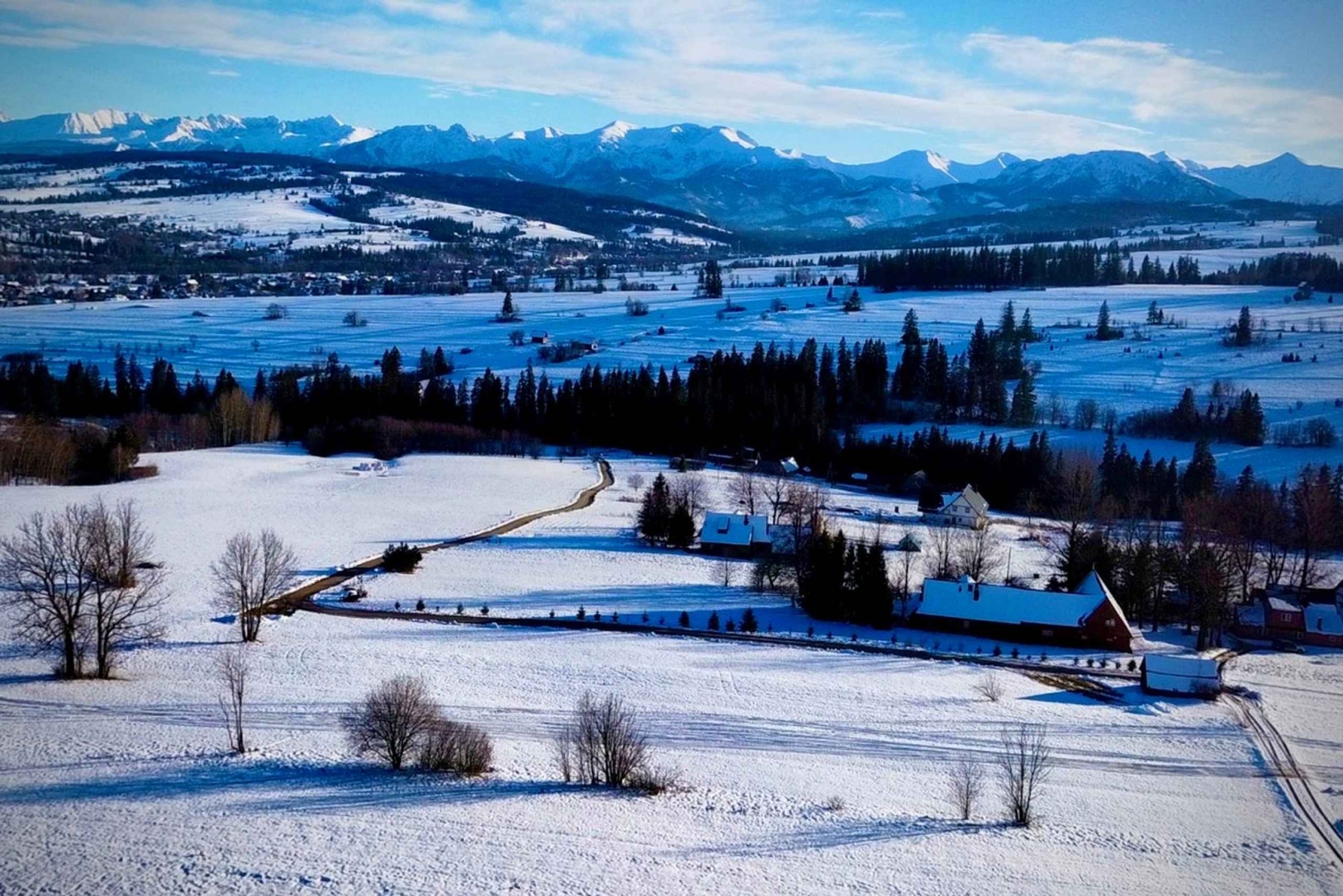 Fra Krakow: Snøscootereventyr og tur til de termiske badene