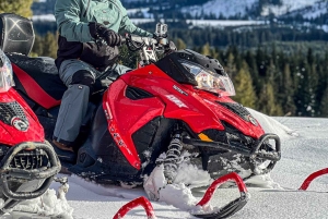 Fra Krakow: Snøscootereventyr og tur til de termiske badene