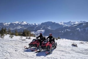 From Krakow: Snowmobile Adventure with Thermal Pools Visit