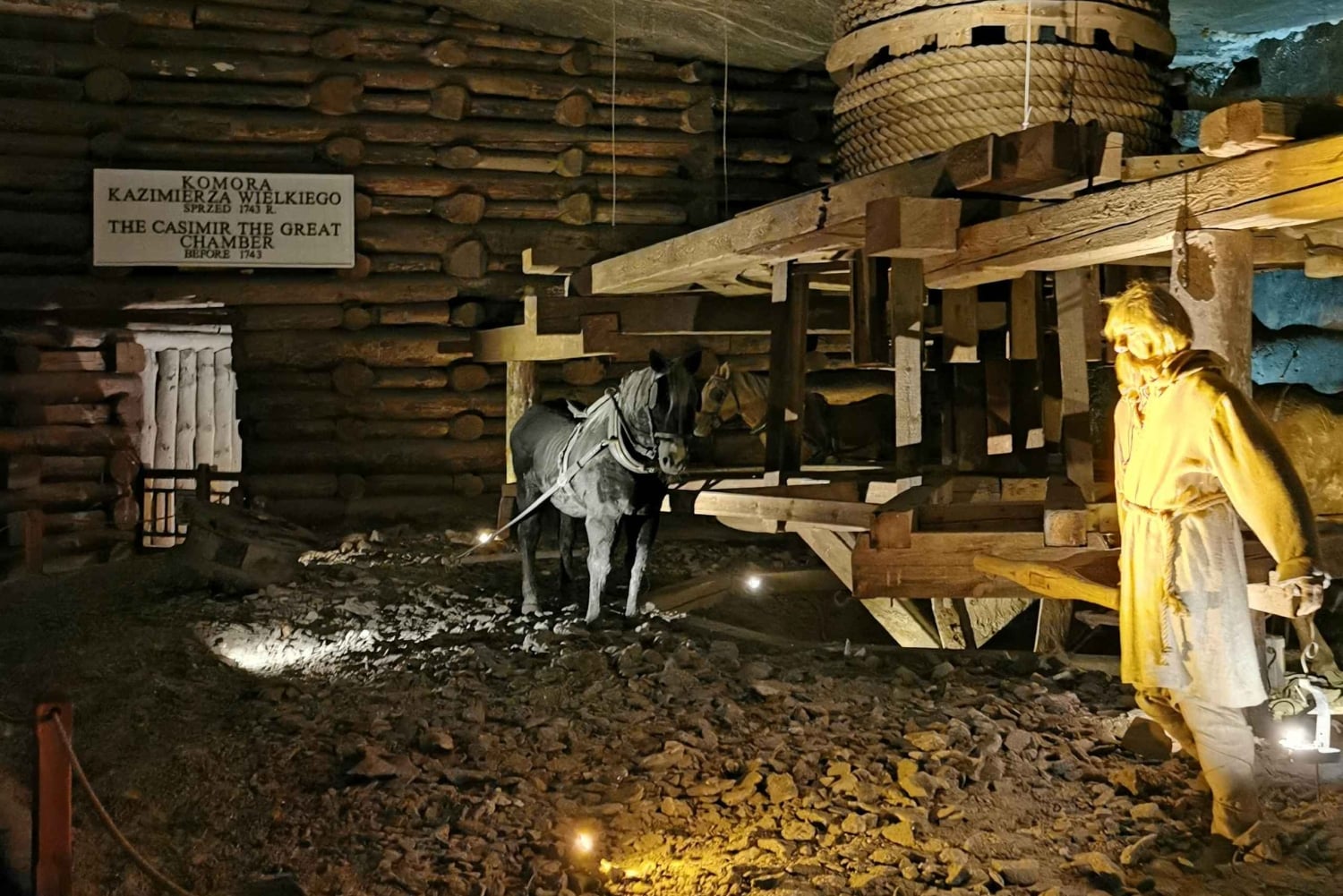 Depuis Cracovie : Visite guidée de la mine de sel de Wieliczka et prise en charge à l'hôtel.
