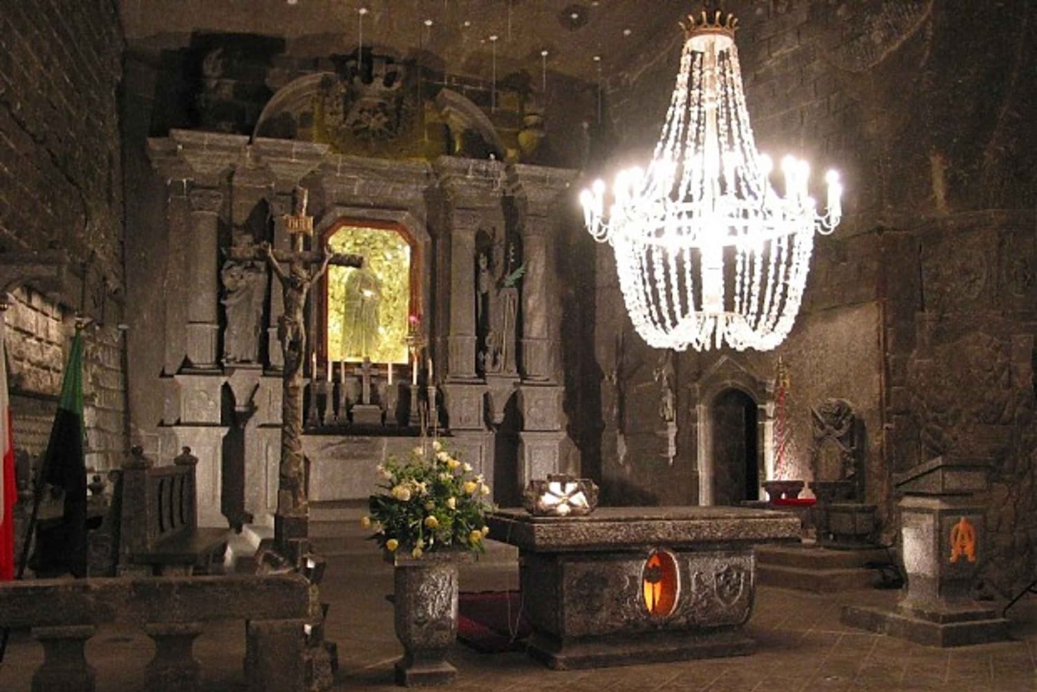 De Cracóvia: Visita guiada à mina de sal de Wieliczka com transporte