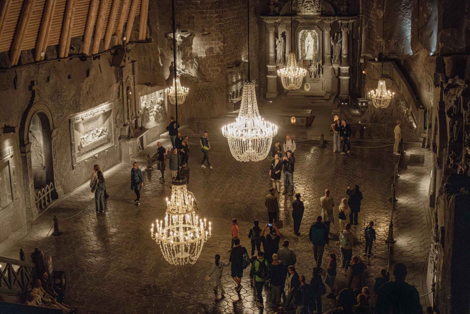 A partir de Cracóvia: Excursão à mina de sal de Wieliczka e ingresso com acesso rápido