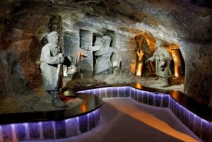 De Cracovie: visite de la mine de sel de Wieliczka avec guide