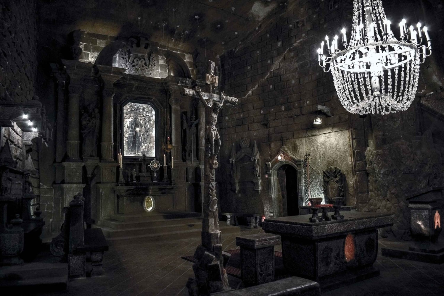 De Cracóvia: Visita à Mina de Sal de Wieliczka com serviço de busca no hotel