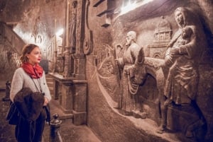 De Cracóvia: Visita à Mina de Sal de Wieliczka com serviço de busca no hotel