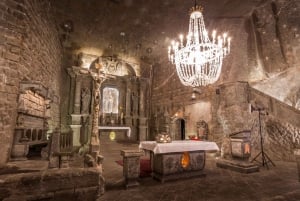 Da Cracovia: Gita alla miniera di sale di Wieliczka e tour guidato