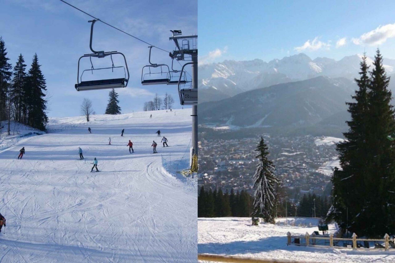 De Cracóvia: Esqui em Witów e excursão a Zakopane
