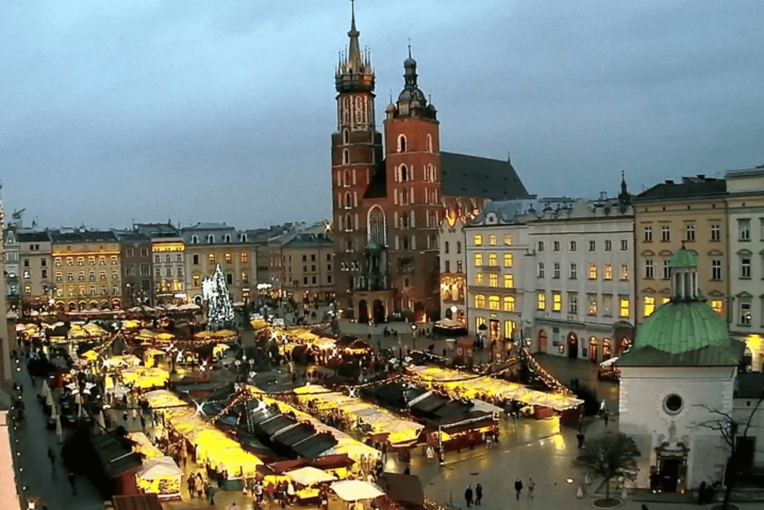 Krakau: Rundgang zum Weihnachtsmarkt und den Highlights der Stadt