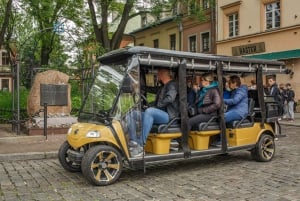 Tour guidato della città di Cracovia con golf cart elettrico